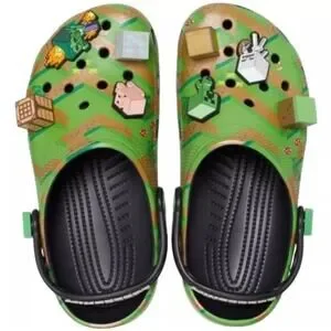 CROCS | Shoes | Crocs X Minecraft Elevated Clog Green Brown  display picture 2